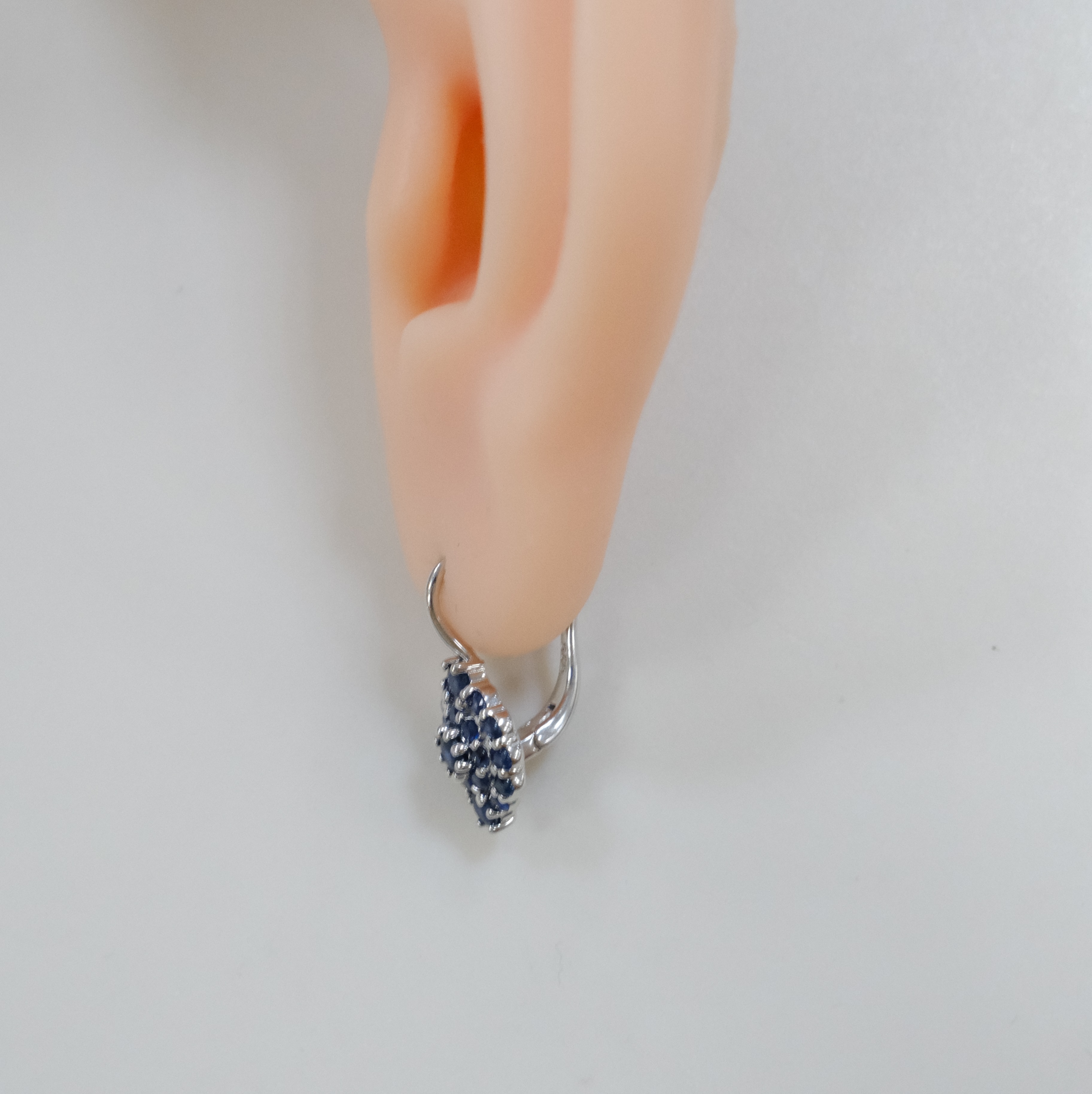 Серебряные серьги с аметистами